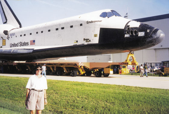 Gail at Endeavour rollout